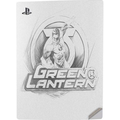 DC Comics Green Lantern Sketch Art Action Pose PS5 Digital Edition Console Skin